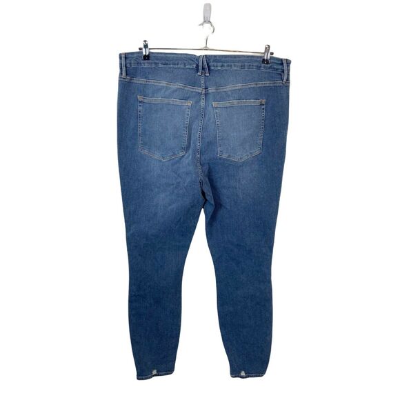 Good American Good Legs Jeans Womens Blue High Rise Denim Skinny NWT Size 20 - Picture 2 of 13